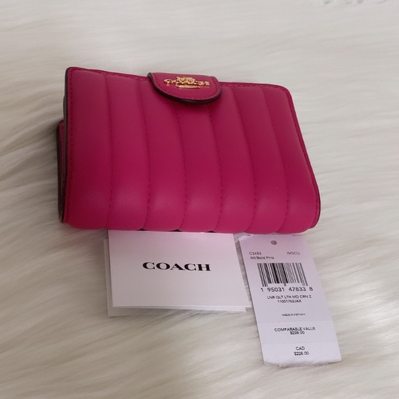 NWT💃Coach Medium Corner Zip Wallet With Quilting - Picture 7 of 7